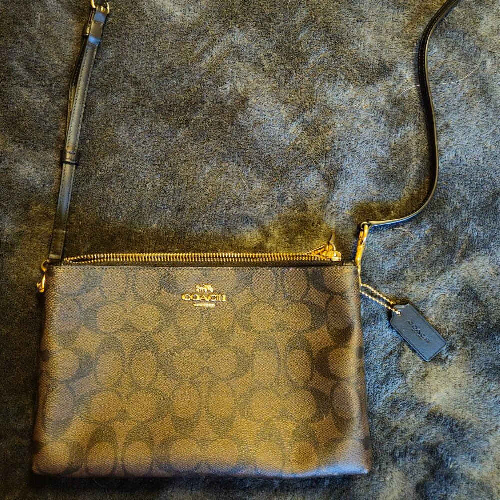 Coach Black and Brown Crossbody